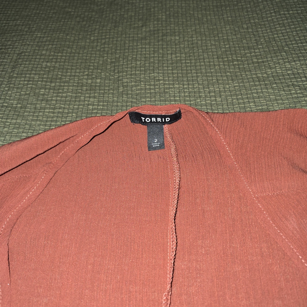 Torrid Terracotta Open Front Cardigan - Picture 2 of 2